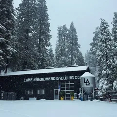 A tasting flight at Lake Arrowhead Brewing Company