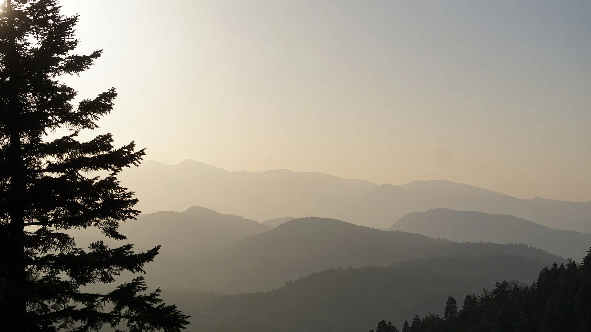 View near Strawberry Peak Fire Lookout in the San Bernardino Mountains