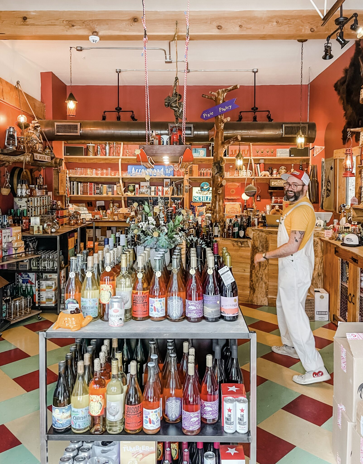 Lake Arrowhead shop shelves and local goods